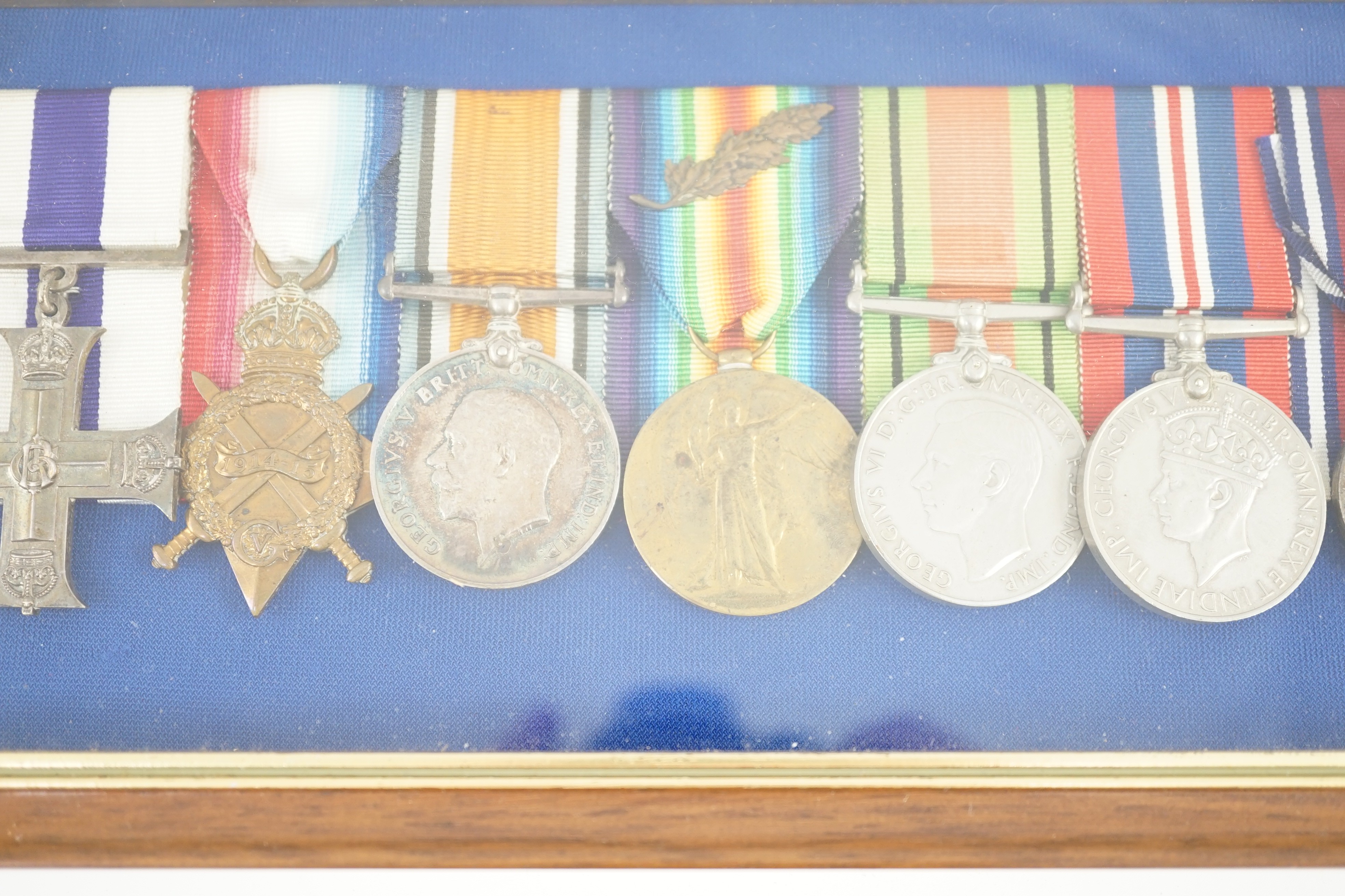 A WW1/WW2 MC group of eight medals to Major G H Hunt, Royal Engineers